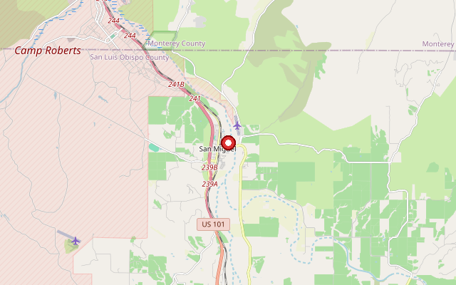 Map of service area in San Luis Obispo County