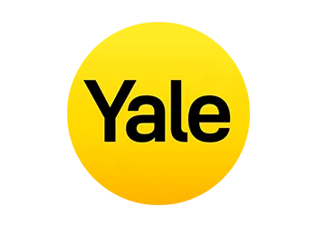 Yale University logo on yellow background.
